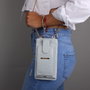 Zoozie Bags Bolso Cruzado de Piel con Monedero y Tarjetero Azul